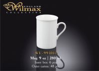 Wilmax 993013 Кружка 280мл (цена за 1 шт, набор из 6 шт)