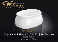 Wilmax WL-996037 Подставка для порционного сахара 9*6,5*4,5см (спайка=6шт)