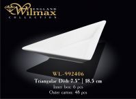 Wilmax 992406 Блюдо триугольное 18,5 см (спайка - 6шт)