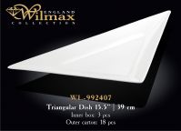 Wilmax 992407 Блюдо триугольное 39 см (спайка - 3шт)