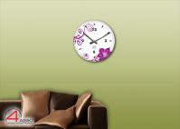 C-061 4asiki Декоративний настінний годинник Орхідея