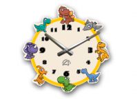 4asiki C-067 Дитячий настінний годинник Динозаври
