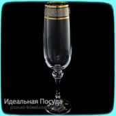 Bohemia 40428-43249-18 Julia Подарочный набор бокалов 18пр, декор платина