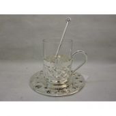 LESSNER 99106 Silver Collection Чайна чашка з ложкою і блюдцем