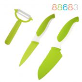 Granchio 88683 Набор ножей и овощечистка (3пр.) Зеленый