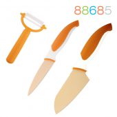 Granchio 88685 Набор ножей и овощечистка (3пр.) Оранжевый