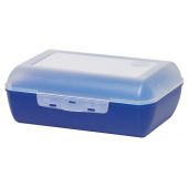 Emsa EM505165 Прозрачный пищевой контейнер VARIABOLO 19см x 13,5см x 7см (Синий)