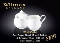 WILMAX 995024 Набор сахарница + молочник