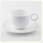 Чашка с блюдцем MAESTRO MR-10001-05/06 White Linen 2 пр