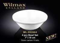 WILMAX WL-992664 Набор салатников 4шт х 18см