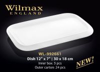 WILMAX 992661 Блюдо прямоугольное с полями 30*18см