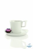 Berghoff 3700432 Чашка для кофе Eclipse с блюдцем 180 мл, 2 шт.