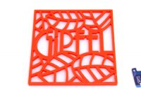 Подставка квадратная GIPFEL GLUM 0216 под горячее 17х17х0,8 см оранжевая