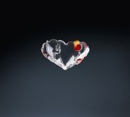 Салатник серце WALTHER GLASS 6147W Nadine Satin Red Gold 160 мм