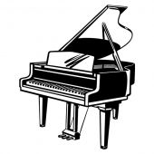 Виниловый Стикер Glozis E-049 Piano 150 х 120 см