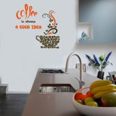Виниловый стикер Glozis E-058 Coffee a Good Idea 50 х 50 см