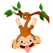 Наклейка Дитяча Glozis E-105 Funny Monkey 90 х 80 см