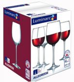 Набор бокалов для вина LUMINARC 8166j Allegresse 4х420 мл