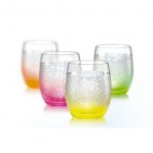 BOHEMIA 25180-D4939-300 Neon Ice Цветные стаканы для сока 300мл, 4шт