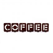 Дизайнерський настінний вішак 50см х 10см Glozis H-004 Coffee