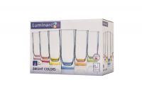 Набір склянок LUMINARC J8934/1 STERLING BRIGHT COLORS 6х330 мл