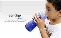 Дитяча пляшка для води Contigo 1000-0250 Trekker 0,42 л Синьо-жовтий