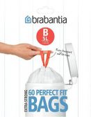 Пакети для сміття Brabantia 348969 упаковка-диспенсер 5 л/60 шт