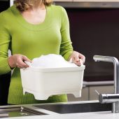 Емкость для мытья посуды со сливом Joseph Joseph 85059 Wash&Drain Зеленая