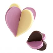 Форма для шоколада Lekue 0212300R15M017 3-D Hearts розовая