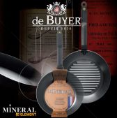 Сковорода для блинов стальная de Buyer 5615.24 Mineral B 24 см