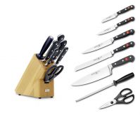 Набор кованых ножей в блоке Wuesthof 9835-200 Classic 7 пр (бук)