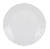 Обідня тарілка 25см, опалове загартоване скло Ivory Classique White LA OPALA 11103LO
