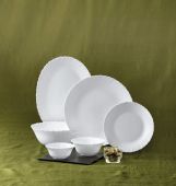 Обеденная тарелка 25см, опаловое закаленное стело Ivory Classique White LA OPALA 11103LO