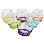 BOHEMIA 25250-D4718-390 Crazy Комплект кольорових склянок для соку 390мл, 6 штук