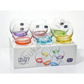 BOHEMIA 25250-D4718-390 Crazy Комплект кольорових склянок для соку 390мл, 6 штук