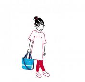 Дитяча сумка для покупок Reisenthel IK 4049 Shopper XS Сactus blue