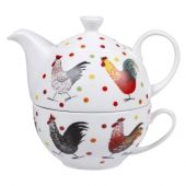 Набор чашка и чайник Churchill ACRS00491 ALEX CLARK Rooster Collection 2 пр