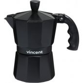 Кофеварка гейзерная VINCENT 1366-300V 300 мл Черная