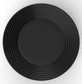 АКЦІЯ! Глибока тарілка HARENA BLACK/ супова тарілка 23 см Luminarc L7610 чорна (ціна за 1 шт, набір з 6 шт)