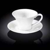 Чашка чайная с блюдцем WILMAX 993172 430 мл (цена за 1 компл, набор из 8 предм)