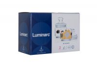 Набор банок Luminarc N1694 CLUB KYOKO WHITE 2х0.5 л