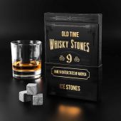 Камни для виски IceStone 30022 в коробке 9 шт + мешочек в подарок Большая упаковка
