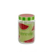 Банка стеклянная с крышкой HEREVIN 140567-000 Watermelon 0.66 л (минимальный заказ от 3 шт)