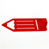 Настінна вішалка Glozis H-039 Pencil Red 16 х 7 см