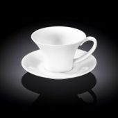 Чашка чайна WILMAX 993170 з блюдцем 240 мл (ціна за 1 компл, набір з 12 шт)