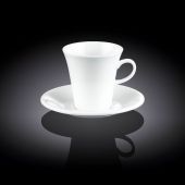 Чашка чайна WILMAX 993110 з блюдцем 300 мл (ціна за 1 компл, набір з 12 предм)