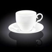 Чашка для чая WILMAX 993105 с блюдцем 330 мл (цена за 1 компл, набор из 12 предм)