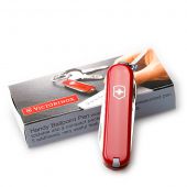 Ніж-брелок Victorinox 0.6225 Signature Red з ручкою
