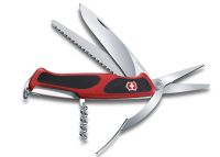 Нож Victorinox 0.9713.C Delemont RangerGrip 71 Gardener 130 мм красно-черный