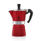 АКЦИЯ! Гейзерная кофеварка Bialetti 0005293 Moka Express Emotion Red 6 чашек